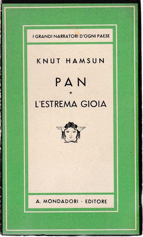 PAN. L'estrema gioia - Knut Hamsun - copertina