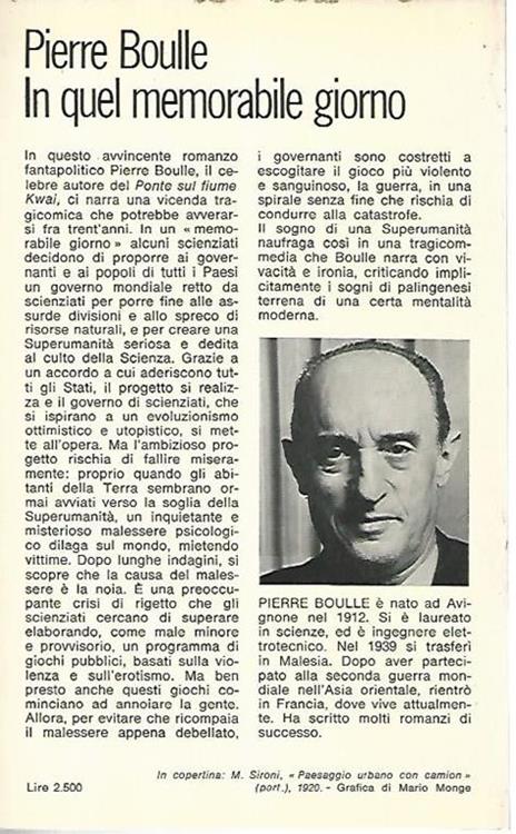 In quel memorabile giorno - Pierre Boulle - 2