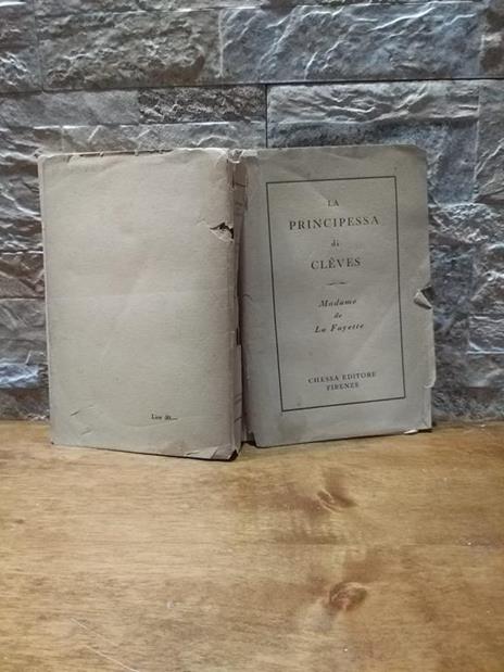 La principessa di Cleves - M. Madeleine La Fayette - copertina