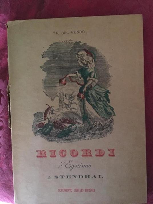 Ricordi L’egotismo - Stendhal - copertina