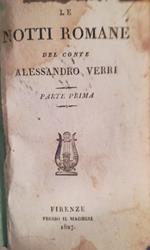Le notti romane del conte Alessandro Verri. I. II