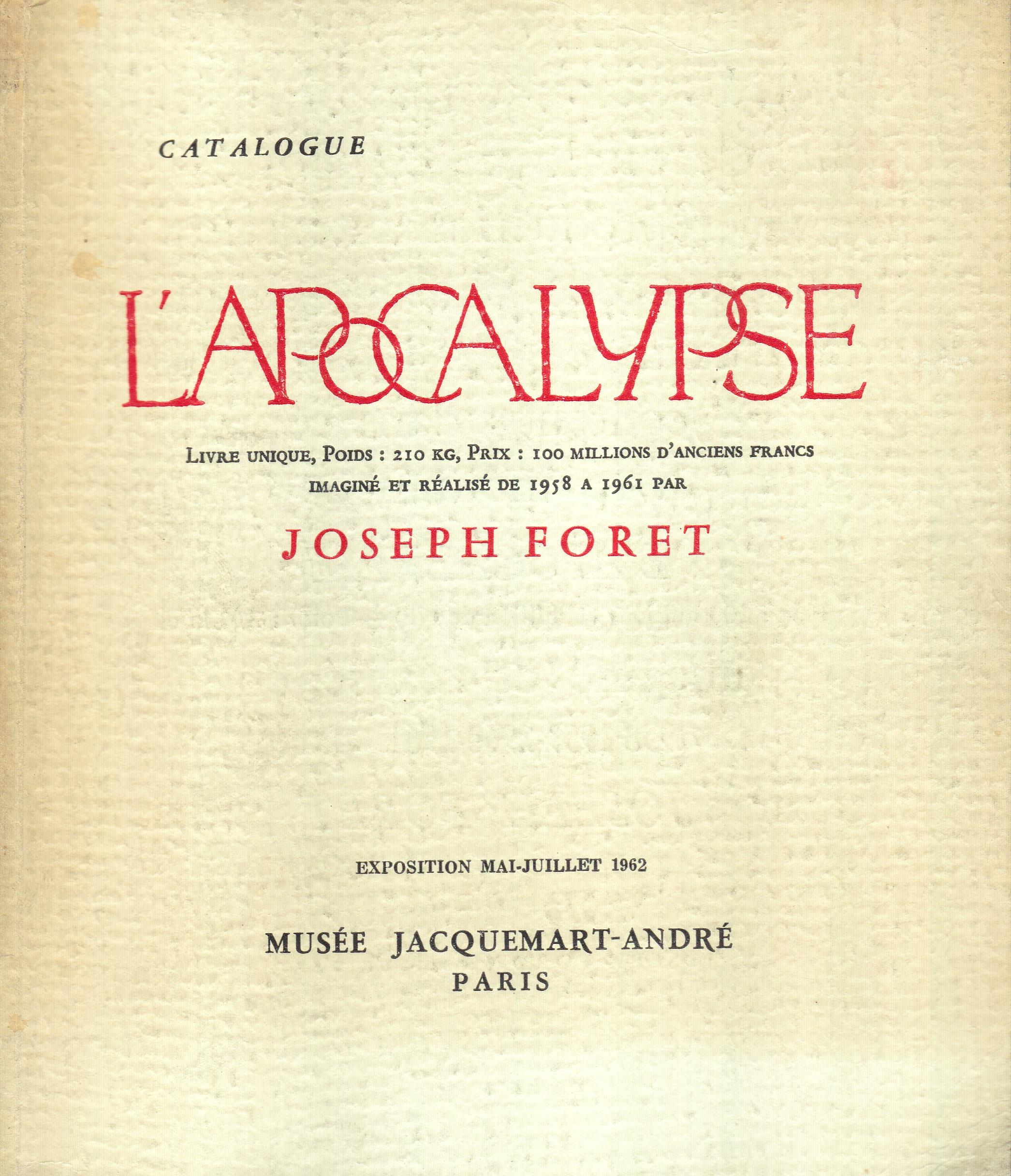 L' Apocalypse. Catalogue