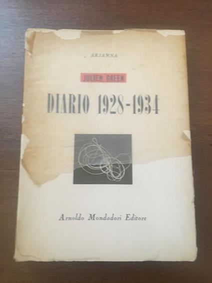 Diario 1928-1934 - Julien Green - copertina