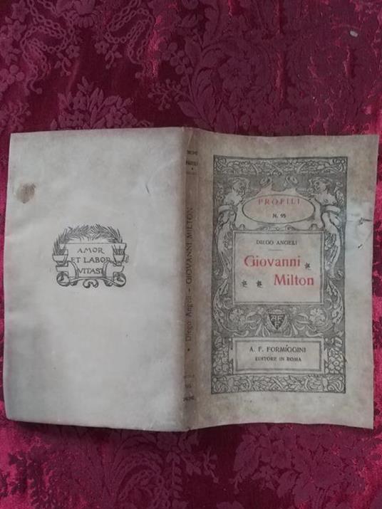Giovanni Milton - Diego Angeli - copertina