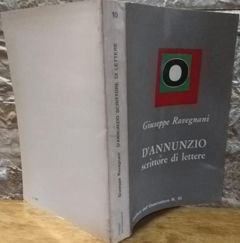D'annunzio scrittore di lettere