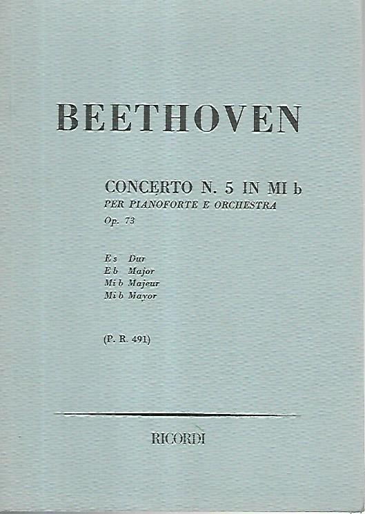 Beethoven concerto n.5 in mi b per pianoforte e orchestra
