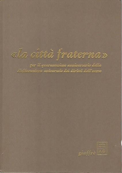 La città fraterna - Ugo Villani - copertina
