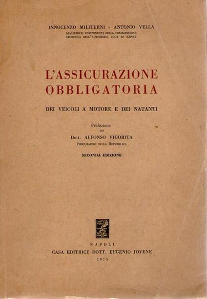 L' ASSICURAZIONE OBBLIGATORIA - Innocenzo Militerni - copertina