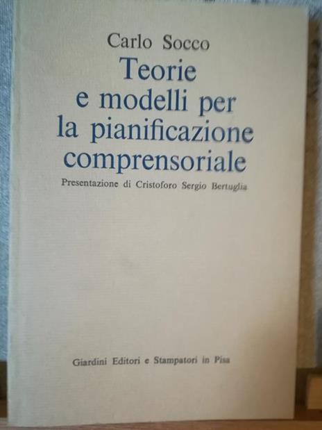 Teorie e modelli per la pianificazione comprensoriale - Carlo Socco - copertina