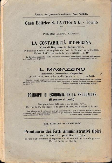 Istituzioni di ragioneria generale - Sabino Spinedi - 2