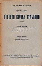Istituzioni di Diritto Civile Italiano 7° vol. parte prima Parte speciale Diritti di famiglia