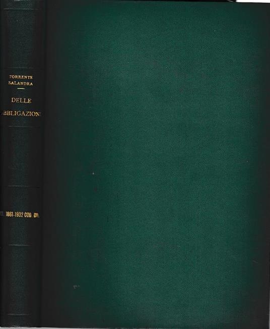 Libro quarto delle obbligazioni art. 1861-1932 - copertina