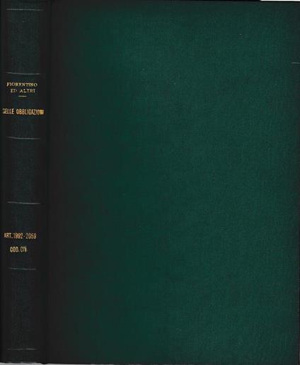 Libro quarto delle obbligazioni art. 1992-2059 - copertina