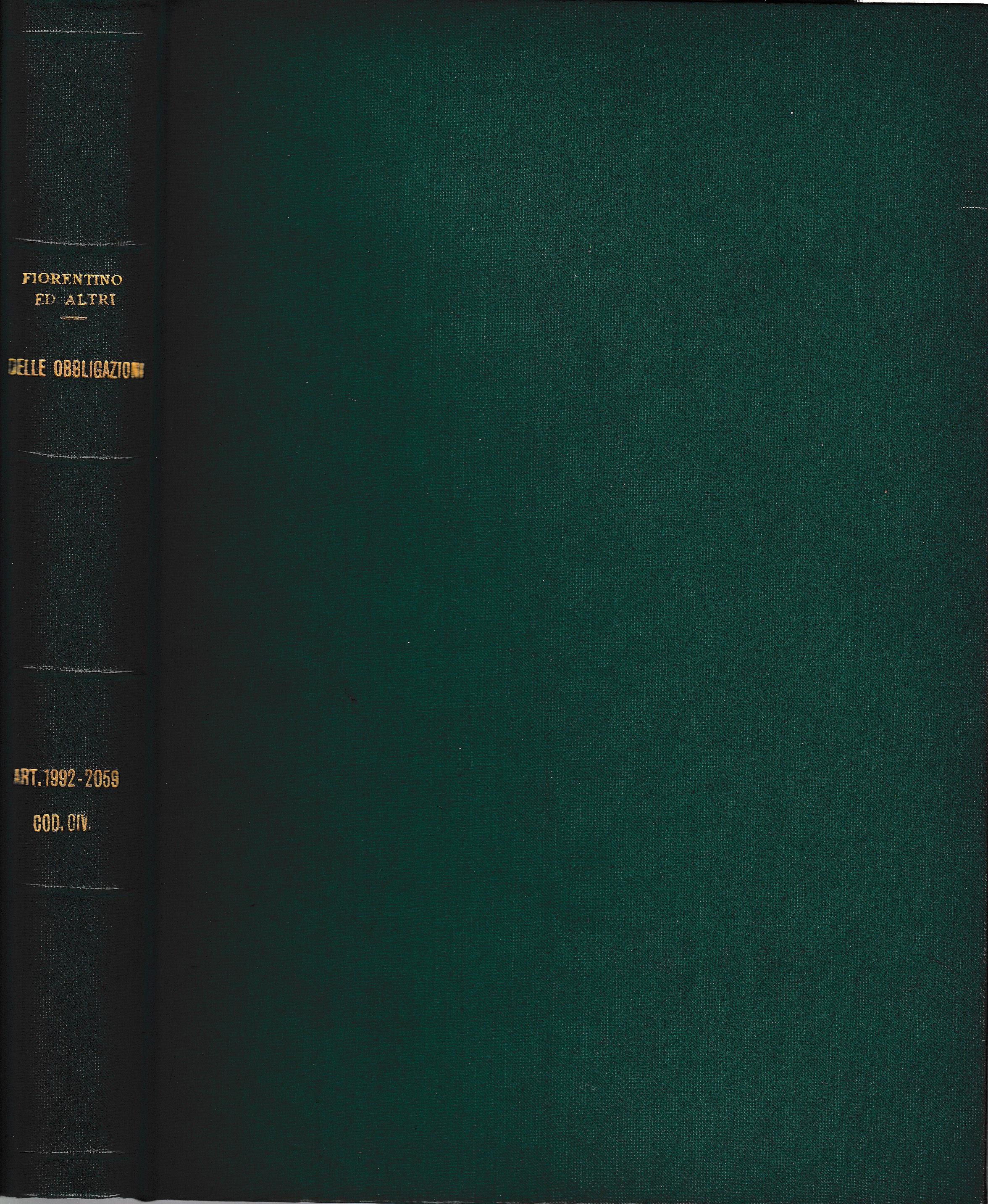 Libro quarto delle obbligazioni art. 1992-2059