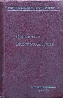 Procedura civile - Carlo Lessona - copertina