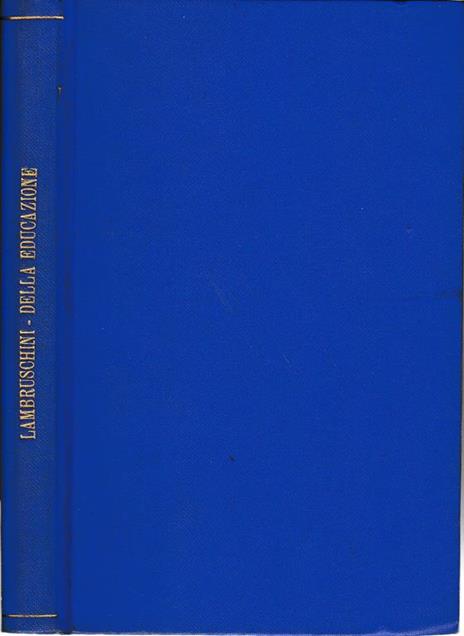 Della educazione - Raffaello Lambruschini - copertina