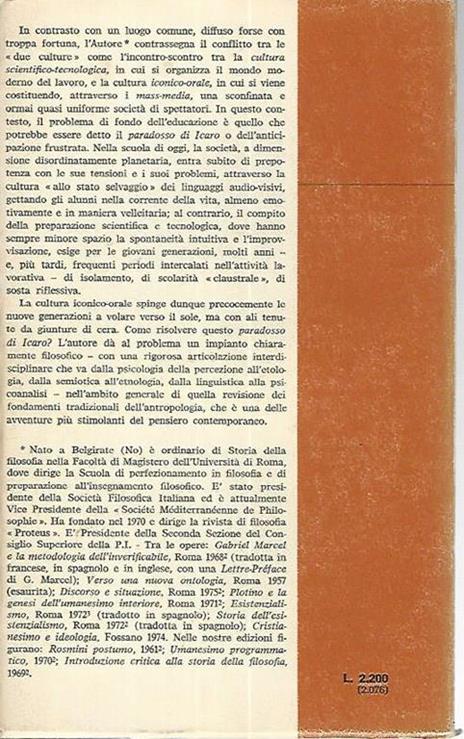 Il paradosso di Icaro. La dialettica del bisogno e del desiderio - Pietro Prini - 2