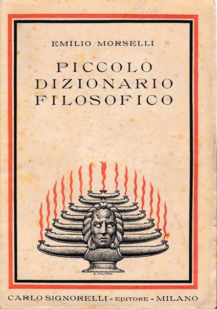 Piccolo dizionario filosofico - Emilio Morselli - copertina