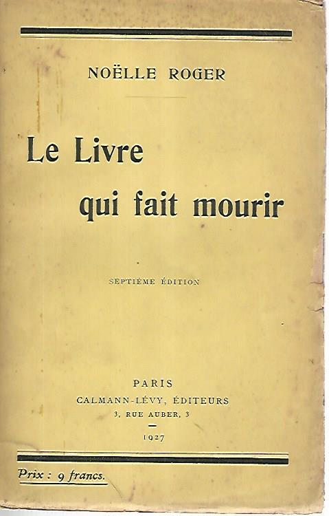 Le livre qui fait mourir
