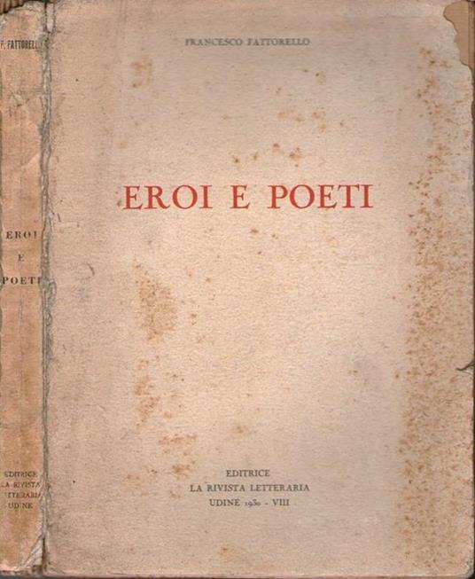 Eroi e poeti - Francesco Fattorello - copertina