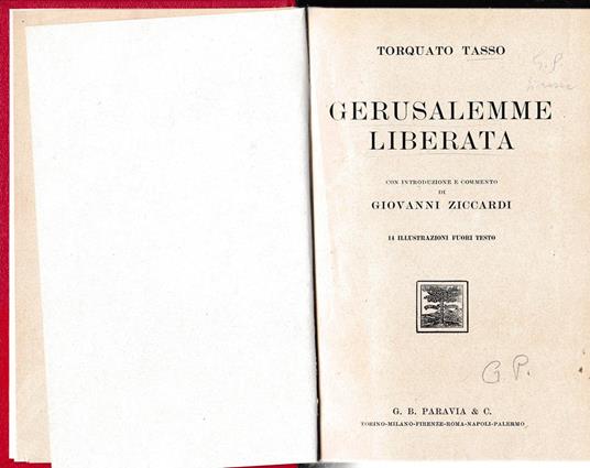 Gerusalemme liberata. 14 illustrazioni f. t - Giovanni Ziccardi - copertina