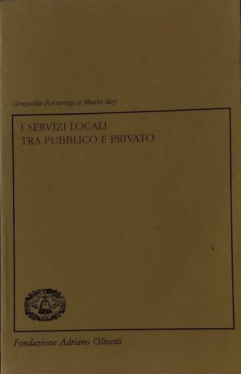 I servizi locali tra pubblico e privato