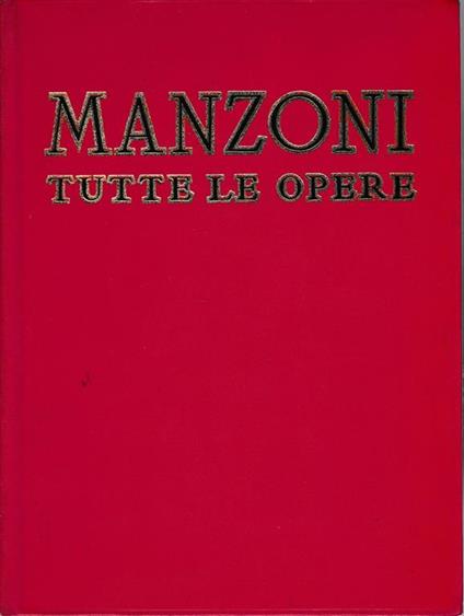 Manzoni tutte le opere - copertina