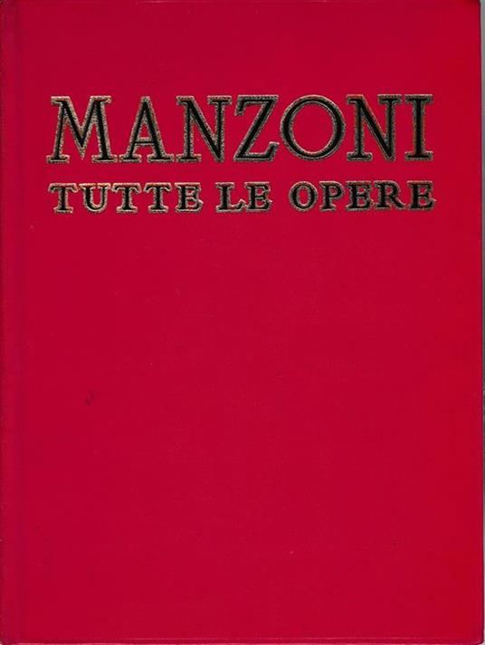 Manzoni tutte le opere - copertina