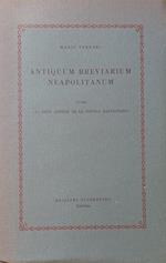 Antiquum breviarium neapolitanum, ovvero \li ditti antichi de lo popolo napulitano\