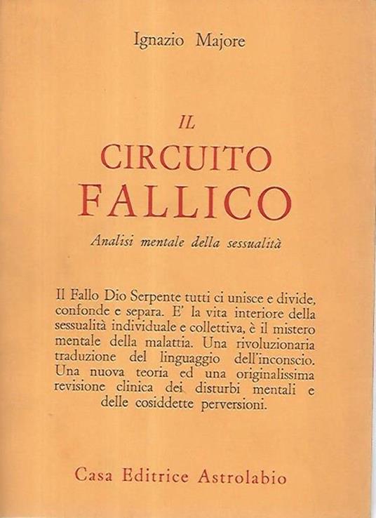 Il circuito fallico. Analisi mentale della sessualità - Ignazio Majore - copertina