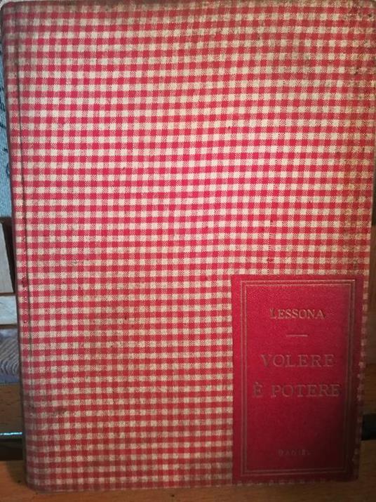 Volere è potere - Michele Lessona - copertina