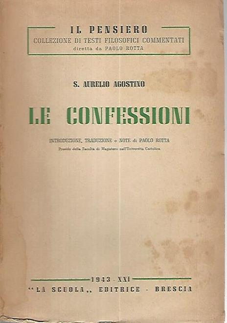 Le confessioni - Agostino (sant') - copertina