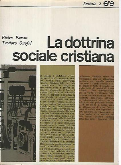 La dottrina sociale cristiana - Pietro Pavan - copertina