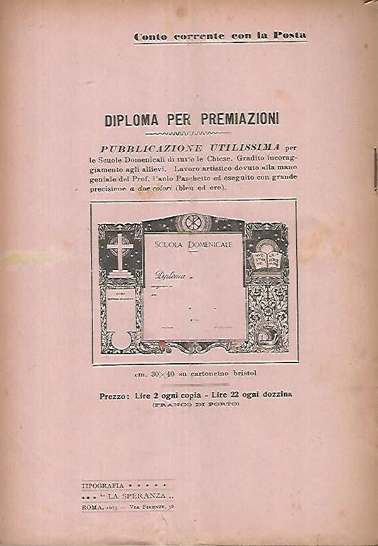 La scuola domenicale. Rivista4 trimestre. 1 ottobre 1933 - 2
