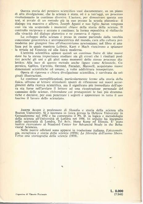 Dialogo senza fine.Una storia della scienza dai greci ad Einstein - Joseph Agassi - 2
