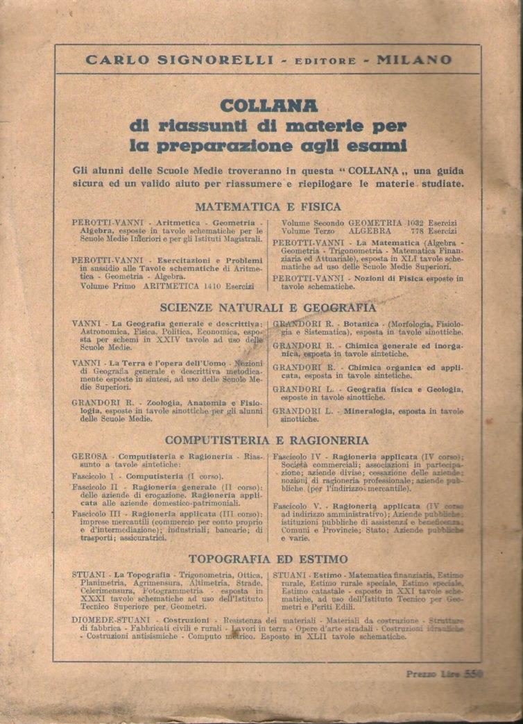 La MATEMATICA algebra- geometria- trigonometria- matematica finanziaria e attuariale