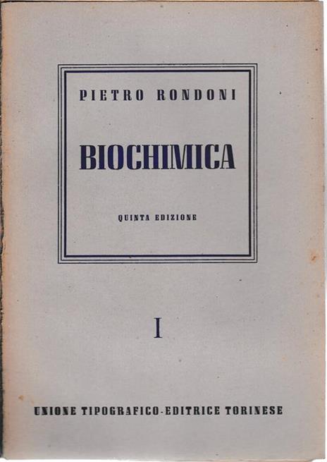 Biochimica 2 volumi - P. Rondoni - copertina