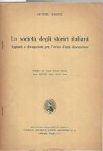 La società degli storici italiani. Appunti e divagazioni per l'avvio d'una discussione
