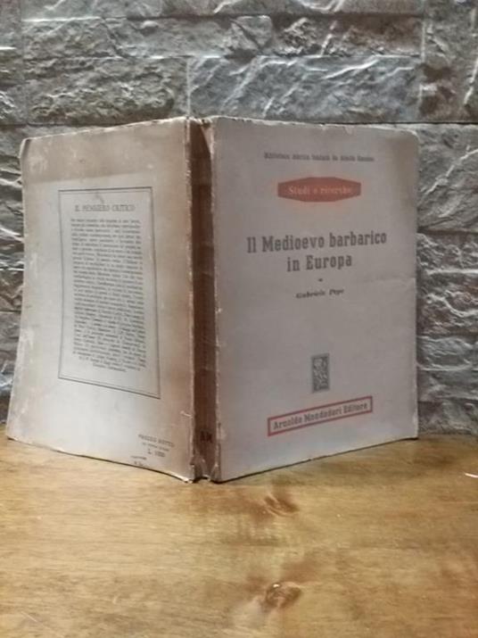 Il medioevo barbarico in Europa - Gabriele Pepe - copertina