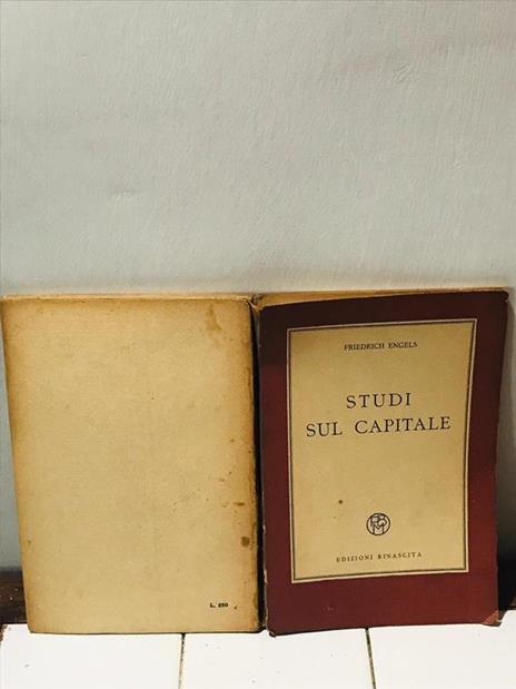 Studi sul capitale - Friedrich Engels - copertina