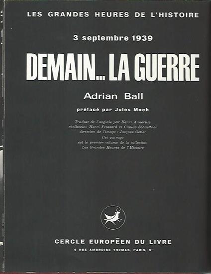 Demain.. la guerre - Adrian Ball - copertina