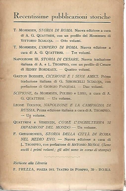 Storia della città di Roma nel medio evo. Volume primo - Ferdinand Gregorovius - 2