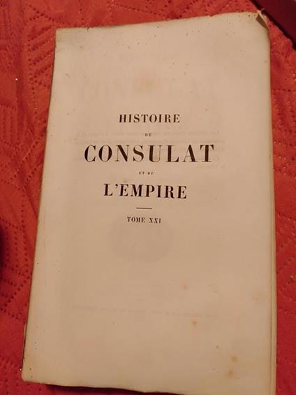 History de consultato et de l Empire - copertina