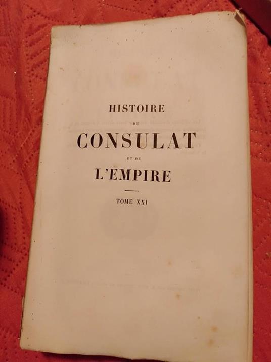 History de consultato et de l Empire - copertina