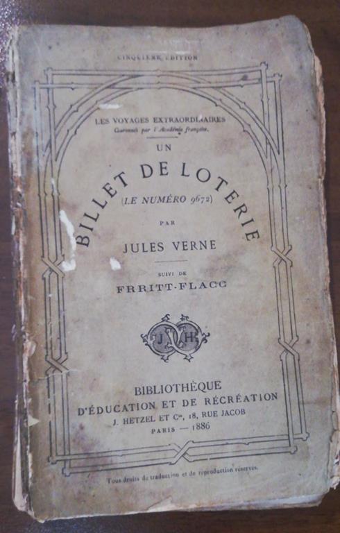 Un Billet De Loterie. Le Numero 9672 - Jules Verne - copertina
