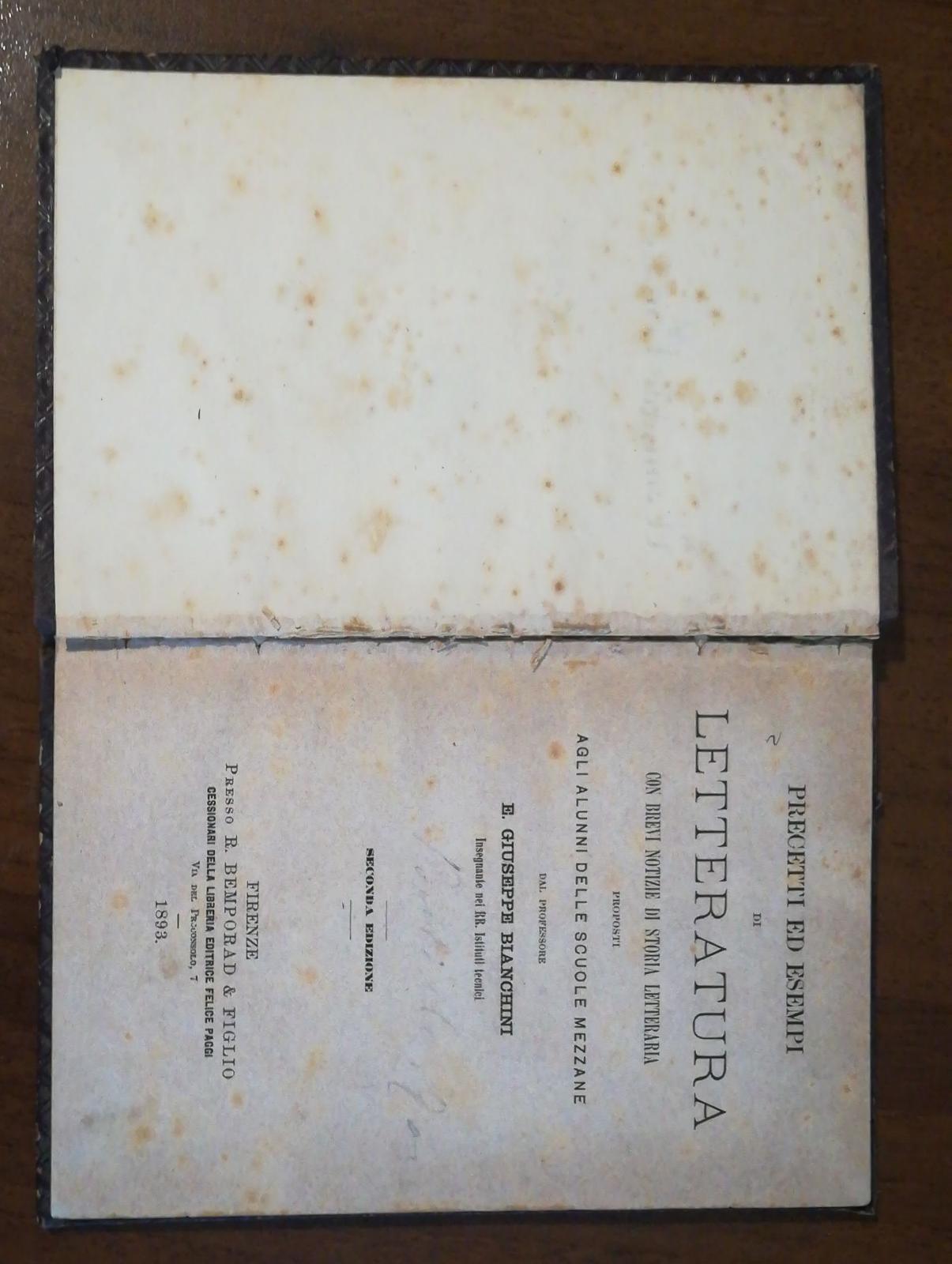Precetti Ed Esempi Di Letteratura