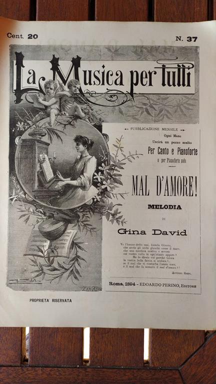 Mal d'amore! Melodia - Gina David - copertina