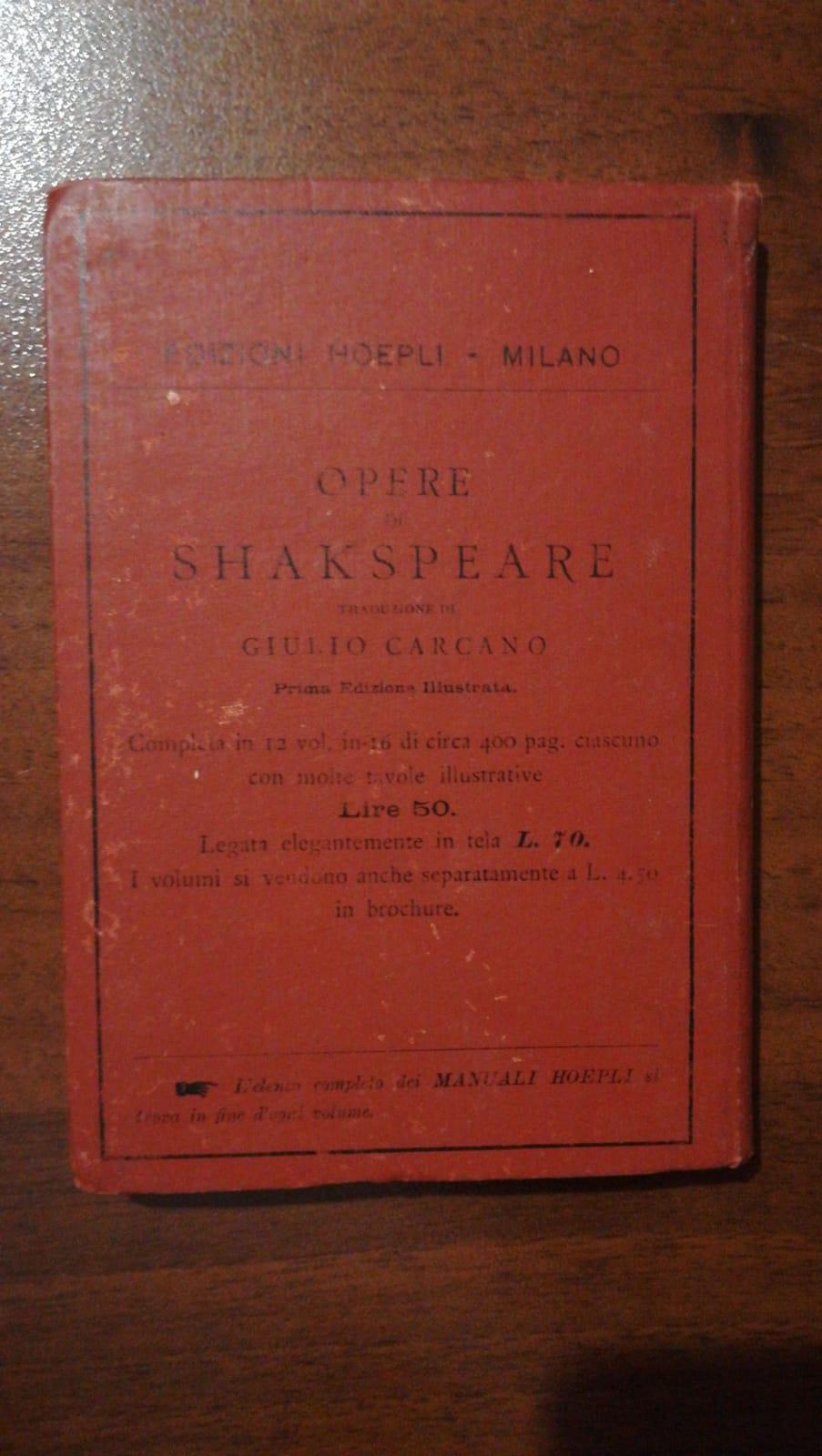 Shakespeare Di: Dowden Edoardo / Balzani Andreina