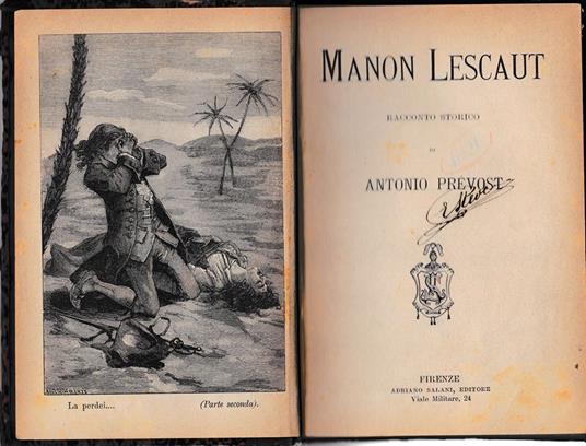 Manon Lescaut - A.F. Prévost - copertina