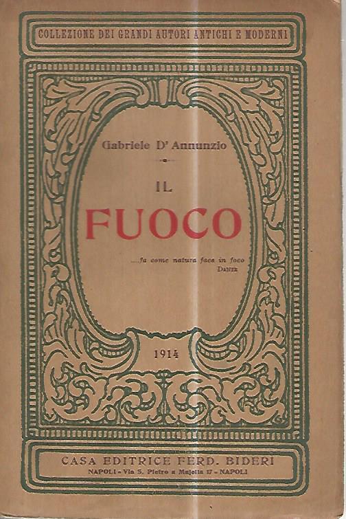 Il fuoco - Gabriele D'Annunzio - copertina
